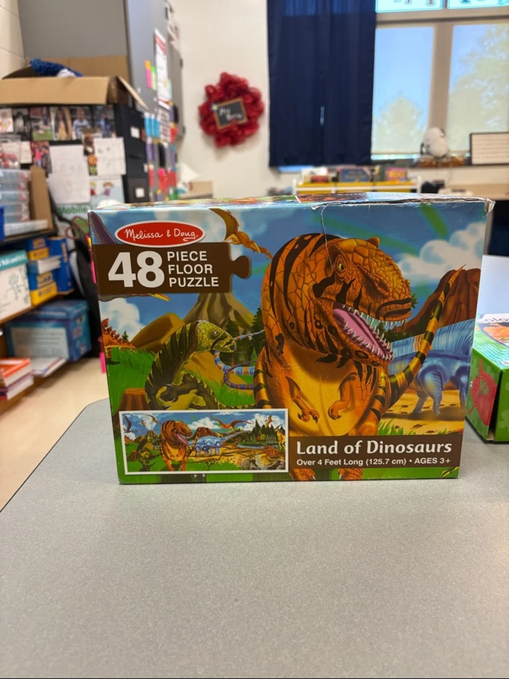 Melissa & Doug Land of Dinosaurs Puzzle - Orange, Green, Blue